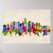 Kansas City Missouri Skyline Poster (Voorkant)