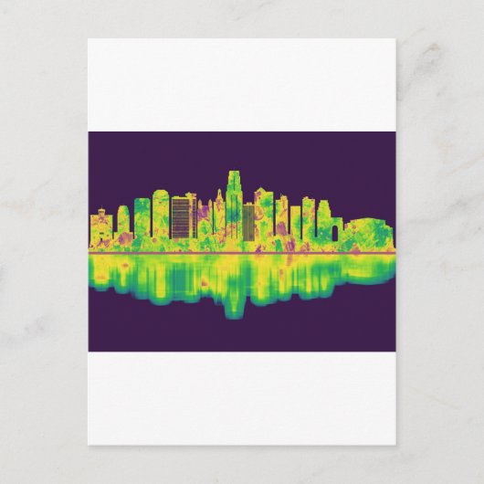 Kansas City Missouri Skyline Uitnodiging Briefkaart (Voorkant)