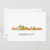 KANSAS CITY, MISSOURI SKYLINE WB1 - BRIEFKAART (Voorkant / Achterkant)