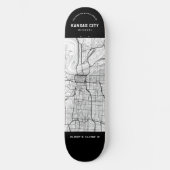 Kansas City, Missouri Stadsplattegrond Skateboard (Voorkant)