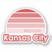 Kansas City Missouri Sticker (Voorkant)