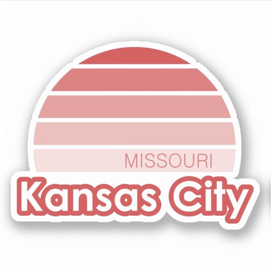 Kansas City Missouri Sticker (Voorkant)