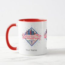 Kansas City Missouri United States Skyline Vintage