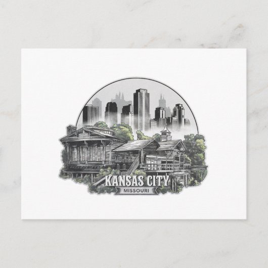 Kansas City Missouri Verenigde Staten Briefkaart (Voorkant)