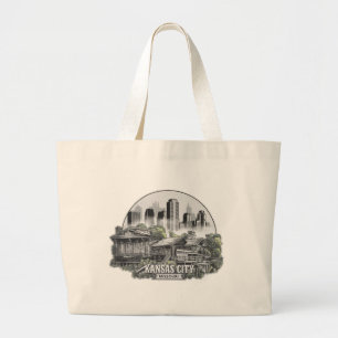 Kansas City Missouri Verenigde Staten Grote Tote Bag