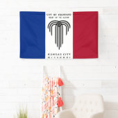 Kansas City Missouri vlag Verenigde Staten Spandoek (Insitu)