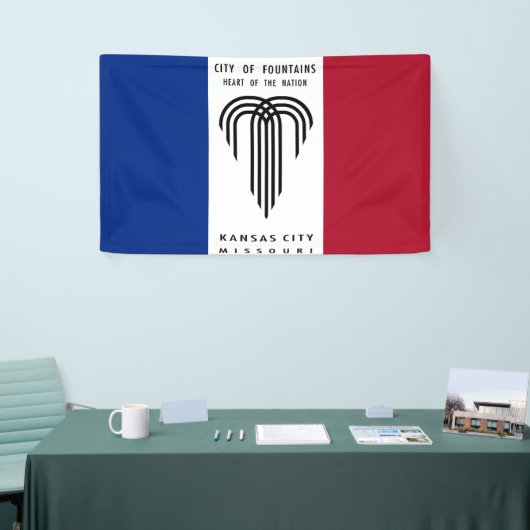Kansas City Missouri vlag Verenigde Staten Spandoek (Beurs)