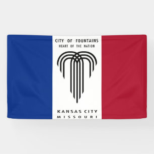 Kansas City Missouri vlag Verenigde Staten Spandoek