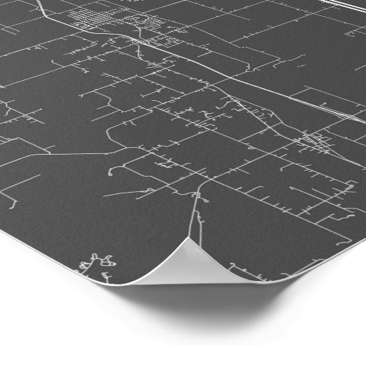 Kansas City, Missouri (zwart wit) Poster (Hoek)