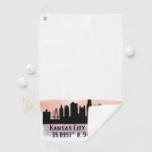 Kansas City MO City Skyline Golfhanddoek (Insitu)
