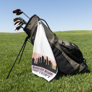 Kansas City MO City Skyline Golfhanddoek