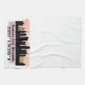 Kansas City MO City Skyline Theedoek (Horizontaal)