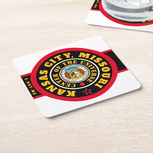 KANSAS CITY, MO. (COU) KARTONNEN ONDERZETTERS (Schuin)