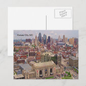 Kansas City, MO Skyline Memorial Liberty Area Briefkaart (Voorkant / Achterkant)