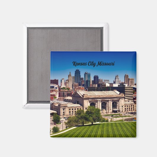 Kansas City, MO Union Station Magneet (Voorkant / Achterkant)