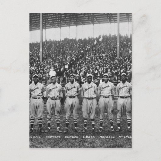 Kansas City Monarchs honkbalteam Briefkaart (Voorkant)