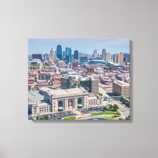 Kansas City Mooie skyline Canvas Afdruk (Voorkant)