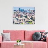 Kansas City Mooie skyline Canvas Afdruk (Insitu (Woonkamer))