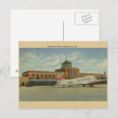 Kansas City Municipal Airport Post Card Briefkaart (Voorkant / Achterkant)