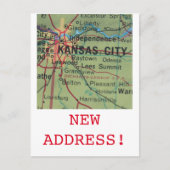 Kansas City New Address Notice Aankondigingskaart (Voorkant)