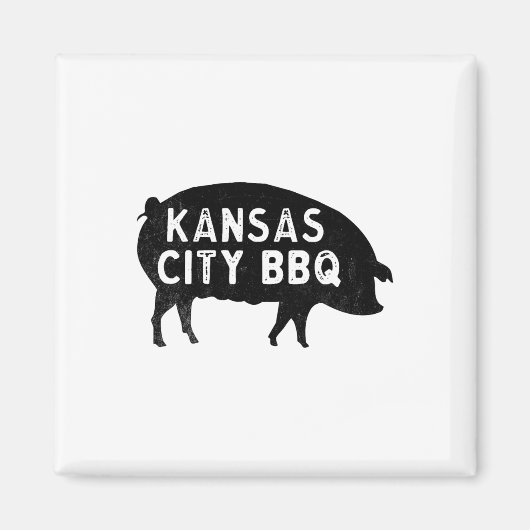 Kansas City Pig BBQ Magneet (Voorkant)