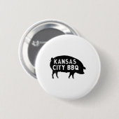Kansas City Pig BBQ Ronde Button 5,7 Cm (Voorkant /achterkant)