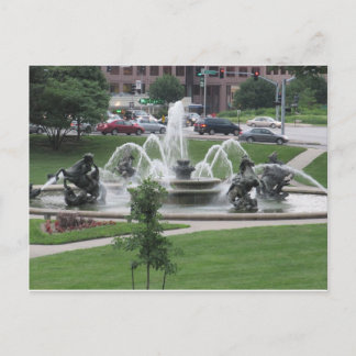Kansas City Plaza fontain Briefkaart