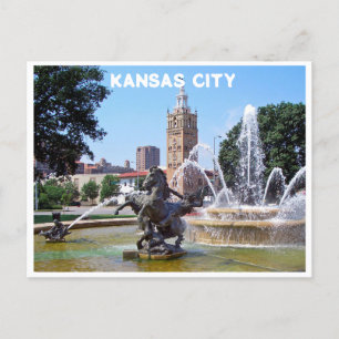 Kansas City Plaza Fontein Foto Briefkaart