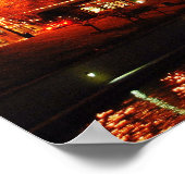 Kansas City Plaza licht onder een volle maan Poster (Hoek)