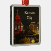 Kansas City Plaza Lights Metal Ornament (Rechts)