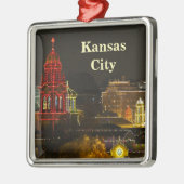 Kansas City Plaza Lights Metal Ornament (Links)
