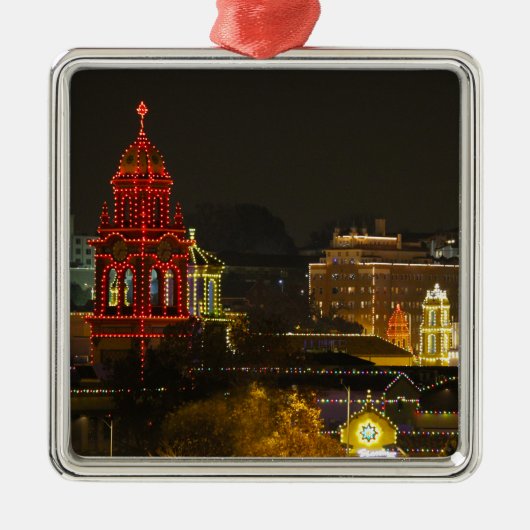 Kansas City Plaza lights Metalen Ornament (Voorkant)