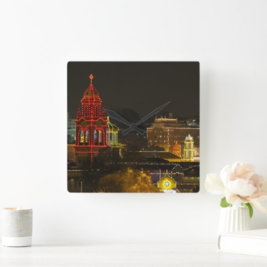 Kansas City Plaza lights Vierkante Klok (Huis)