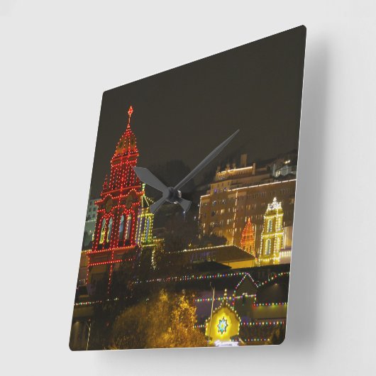 Kansas City Plaza lights Vierkante Klok (Hoek)