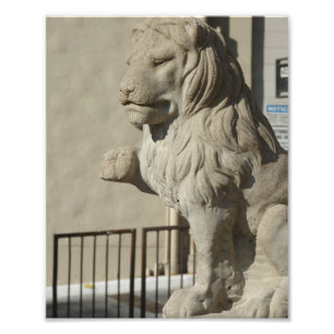 Kansas City Plaza Lion Statue Foto Afdruk