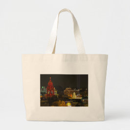 Kansas City Plaza-verlichting Grote Tote Bag