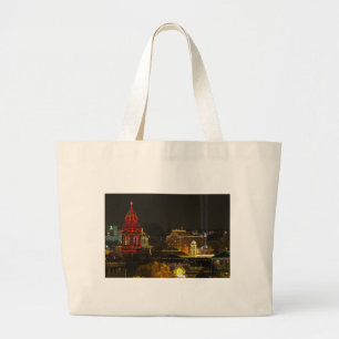 Kansas City Plaza-verlichting Grote Tote Bag