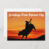 Kansas City Rodeo Briefkaart (Voorkant / Achterkant)
