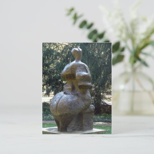 Kansas City Sculpture in Park A Seated Woman Briefkaart (Staand voorkant)