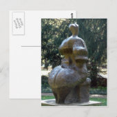 Kansas City Sculpture in Park A Seated Woman Briefkaart (Voorkant / Achterkant)