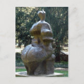 Kansas City Sculpture in Park A Seated Woman Briefkaart (Voorkant)
