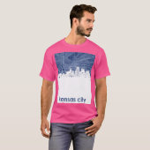 kansas city silhouet 4 t-shirt (Voorkant volledig)