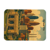 Kansas City Silhouette Skyline Magneet (Horizontaal)