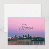 Kansas City Sky Line Sunset Briefkaart (Voorkant / Achterkant)