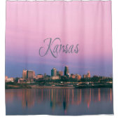 Kansas City Sky Line Sunset Douchegordijn (Voorkant)