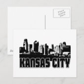 Kansas City Skyline Briefkaart (Voorkant / Achterkant)