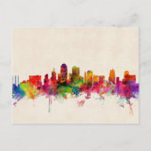 Kansas City Skyline Cityscape Briefkaart (Voorkant)