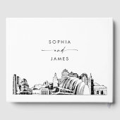 Kansas City Skyline Huwelijk Gastenboek (Achterkant)