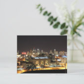Kansas City Skyline in Night Briefkaart (Staand voorkant)