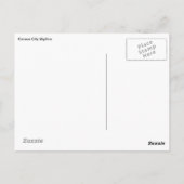 Kansas City Skyline in Night Briefkaart (Achterkant)